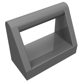 LEGO® los onderdeel Tegel Aangepast Parel Donkergrijs 2432