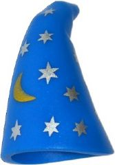 LEGO® los onderdeel Hoofddeksels in kleur Blauw 17349pb01