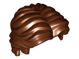 LEGO® los onderdeel Haar in kleur Roodachtig Bruin 26139