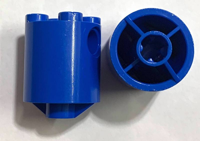 LEGO® los onderdeel Steen Rond in kleur Blauw 30361c