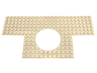 LEGO® los onderdeel Plaat Aangepast in kleur Geelbruin 18601