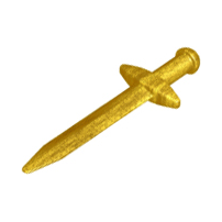 Plaatje in Gallery viewer laden, LEGO® los onderdeel Wapen in kleur Parel Goud 18031