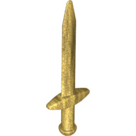 Plaatje in Gallery viewer laden, LEGO® los onderdeel Wapen in kleur Parel Goud 18031