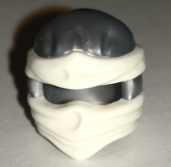 LEGO® los onderdeel Hoofddeksels in kleur Zilver 19857pb03