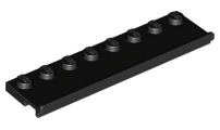 Plaatje in Gallery viewer laden, LEGO® los onderdeel Plaat Aangepast in kleur Zwart 30586