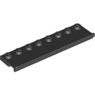 LEGO® los onderdeel Plaat Aangepast in kleur Zwart 30586