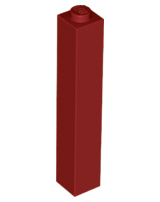 LEGO® los onderdeel Steen in kleur Donkerrood 2453b
