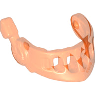 LEGO® Hoofddeksel Accessoire Doorzichtig Neon Oranje 22394
