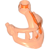 LEGO® Hoofddeksel Accessoire Doorzichtig Neon Oranje 22400