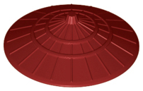 LEGO® los onderdeel Hoofddeksels in kleur Donkerrood 93059