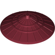 LEGO® los onderdeel Hoofddeksels in kleur Donkerrood 93059