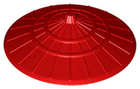 LEGO® los onderdeel Hoofddeksels in kleur Rood 93059