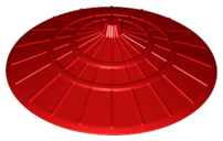 LEGO® los onderdeel Hoofddeksels in kleur Rood 93059