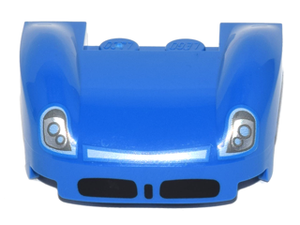 LEGO® los onderdeel Spatbord met Motief Blauw 18051pb002