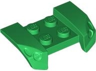 Plaatje in Gallery viewer laden, LEGO® los onderdeel Spatbord in kleur Groen 44674