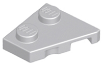 Plaatje in Gallery viewer laden, LEGO® los onderdeel Wig Plaat Licht Blauwachtig Grijs 24299