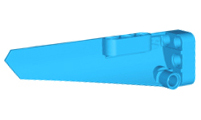 LEGO® los onderdeel Technisch Paneel Donker Azuurblauw 64393