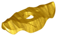 LEGO® los onderdeel Lijf Accessoire Parel Goud 11438
