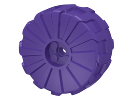 LEGO® los onderdeel Wiel in kleur Donkerpaars 2515