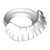 Plaatje in Gallery viewer laden, LEGO® los onderdeel Lijf Accessoire in kleur Wit 15501