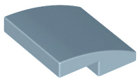 LEGO® los onderdeel Dakpan Gebogen in kleur Zandblauw 15068