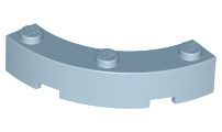 Plaatje in Gallery viewer laden, LEGO® los onderdeel Steen Rond in kleur Zandblauw 48092