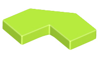 LEGO® los onderdeel Tegel Aangepast in kleur Limoen 27263