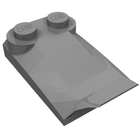 LEGO® los onderdeel Dakpan Gebogen Parel Donkergrijs 47456