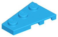 Plaatje in Gallery viewer laden, LEGO® los onderdeel Wig Plaat Donker Azuurblauw 43723