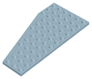 Plaatje in Gallery viewer laden, LEGO® los onderdeel Wig Plaat in kleur Zandblauw 30356