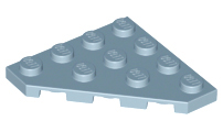 LEGO® los onderdeel Wig Plaat in kleur Zandblauw 30503