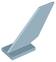 Plaatje in Gallery viewer laden, LEGO® los onderdeel Staart in kleur Zandblauw 6239