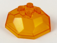 Plaatje in Gallery viewer laden, LEGO® los onderdeel Rots in kleur Doorzichtig Oranje 30293