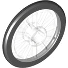 LEGO® los onderdeel Wiel in kleur Doorzichtig 24314pb01