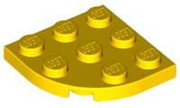 LEGO® los onderdeel Plaat Rond in kleur Geel 30357