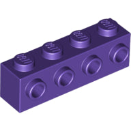 Plaatje in Gallery viewer laden, LEGO® los onderdeel Steen Aangepast Donkerpaars 30414