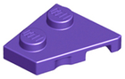 LEGO® los onderdeel Wig Plaat in kleur Donkerpaars 24299