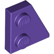 Plaatje in Gallery viewer laden, LEGO® los onderdeel Wig Plaat in kleur Donkerpaars 24307