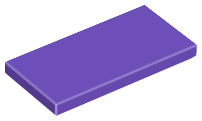 LEGO® los onderdeel Tegel Algemeen Donkerpaars 87079