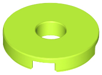 LEGO® los onderdeel Tegel Rond in kleur Limoen 15535