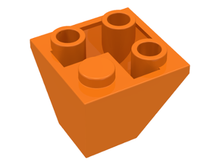 Plaatje in Gallery viewer laden, LEGO® los onderdeel Dakpan Omgekeerd in kleur Oranje 3676