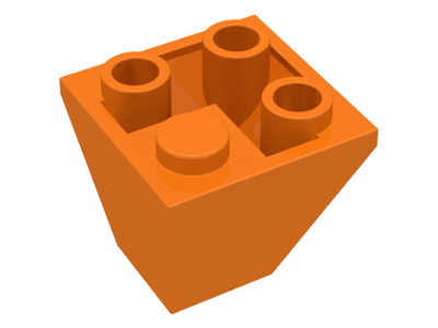 LEGO® los onderdeel Dakpan Omgekeerd in kleur Oranje 3676