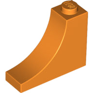 LEGO® los onderdeel Steen Boog in kleur Oranje 18653