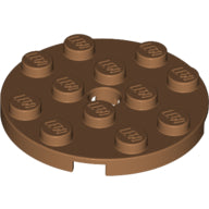 Plaatje in Gallery viewer laden, LEGO® los onderdeel Plaat Rond in kleur Medium Noga 60474