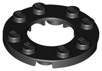LEGO® los onderdeel Plaat Rond in kleur Zwart 11833