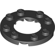 Plaatje in Gallery viewer laden, LEGO® los onderdeel Plaat Rond in kleur Zwart 11833