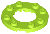 LEGO® los onderdeel Plaat Rond in kleur Limoen 11833