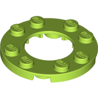 LEGO® los onderdeel Plaat Rond in kleur Limoen 11833