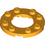 Plaatje in Gallery viewer laden, LEGO® los onderdeel Plaat Rond Helder Licht Oranje 11833