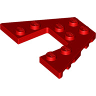 Plaatje in Gallery viewer laden, LEGO® los onderdeel Wig Plaat in kleur Rood 47407